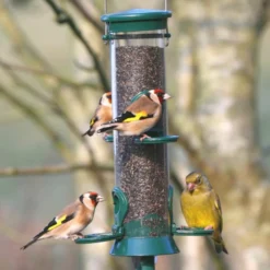 Defender 4 Port Metal Nyjer Seed Feeder