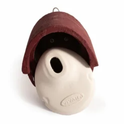 WoodStone® Alicante 32mm Oval Hole Nest Box (Red) -Deals Birdvora Store 90674 03