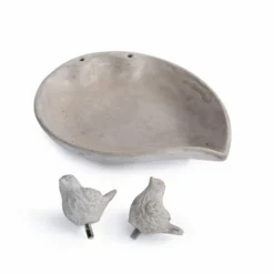 Licony Concrete Bird Bath -Deals Birdvora Store 935820119 licony waterdish dv 2041