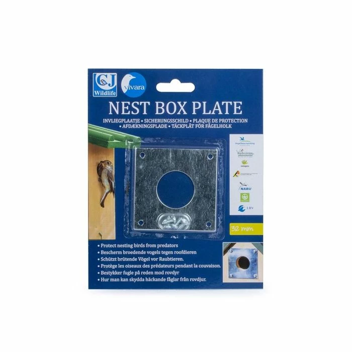 Bird Nest Box Metal Plate 2 Bird Nest Box Metal Plate - Image 2