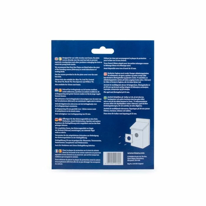 Bird Nest Box Metal Plate 5 Bird Nest Box Metal Plate - Image 5