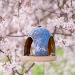 National Trust Vierno Tavern Bird Seed Feeder (Blue)