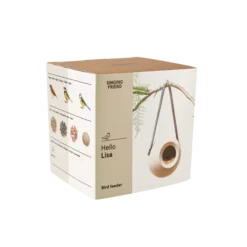 SingingFriend Bird Feeder Lisa (dusty Beige) 5 SingingFriend Bird Feeder Lisa (dusty Beige) -Deals Birdvora Store r002 lisa beige in packaging