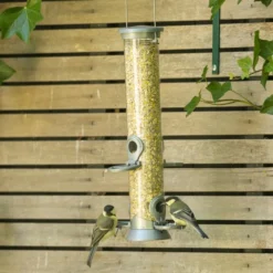 Husk-Free Bird Seed Mix -Deals Birdvora Store rsz 111245 premiumvoedermixvoedersilo metaal 38 cm zilver 2827